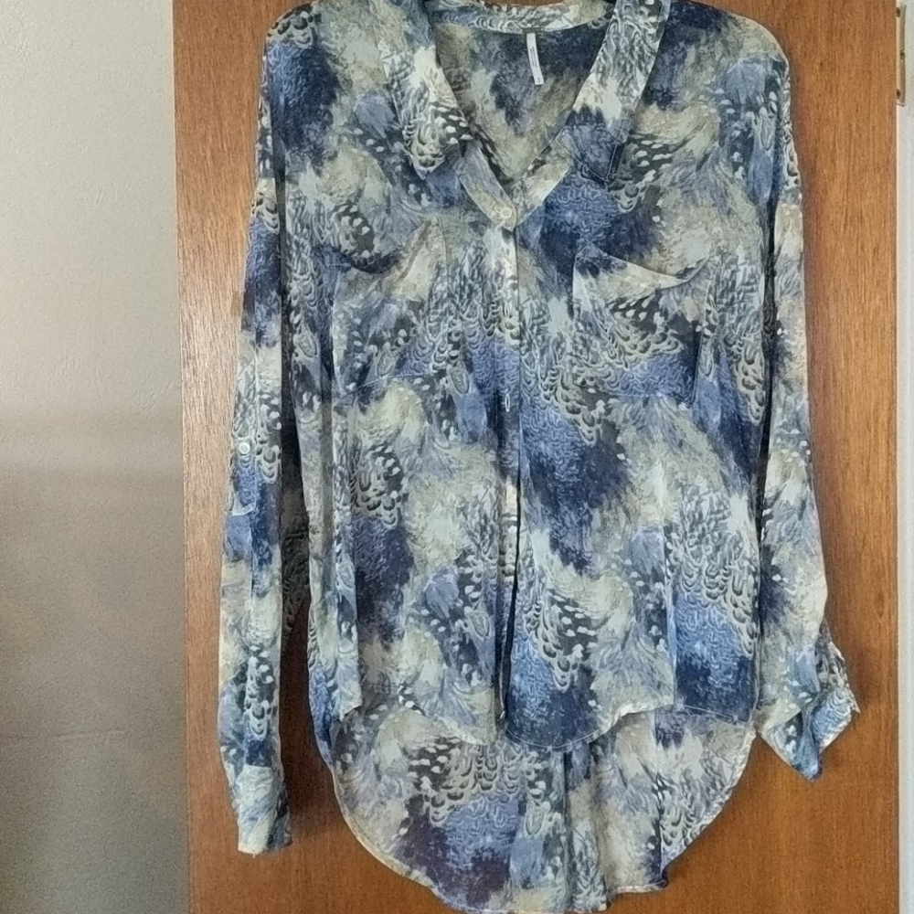 Starry night inspired blouse